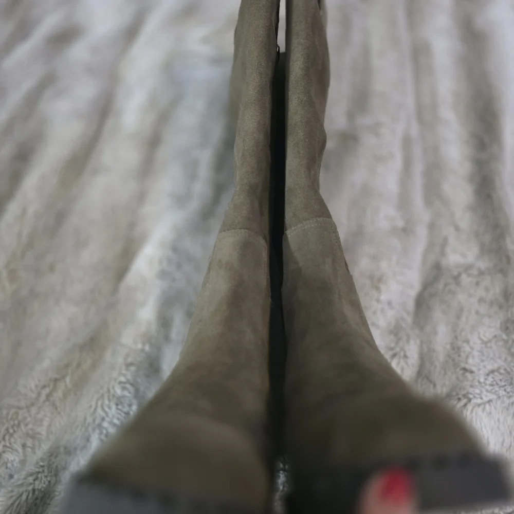 Dolce Vita Olive Suede Tall Pull-On Riding Boots